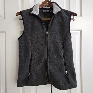 Vintage Patagonia Synchilla Womens Fleece Vest M Full Zip Gray Polartec USA